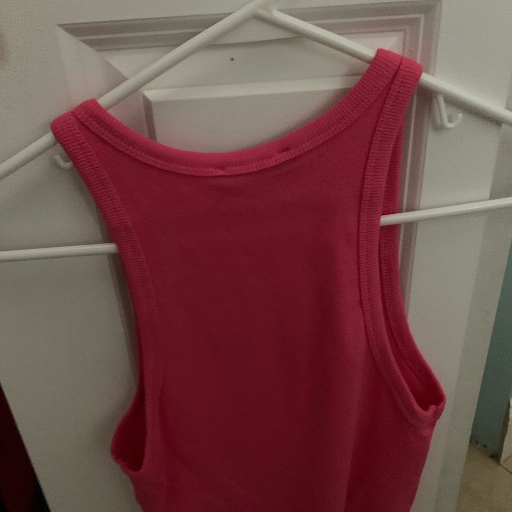 Pink crop top